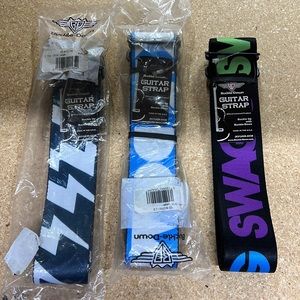 Buckle Down Guitar Strap Swag Kiss Buckle-Down Styles Lot Brand New Accessories